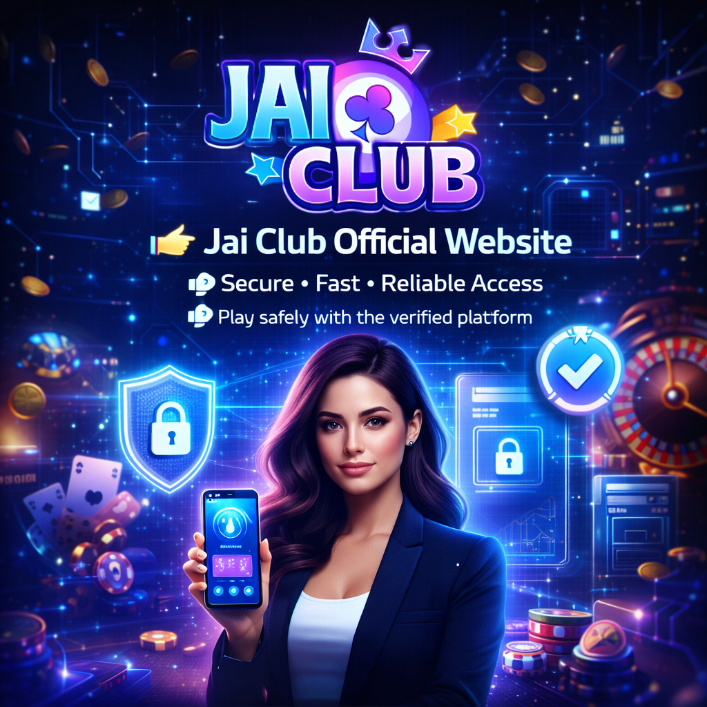 Jai Club official website interface showing secure Jai club game platform access on mobile and desktop devices