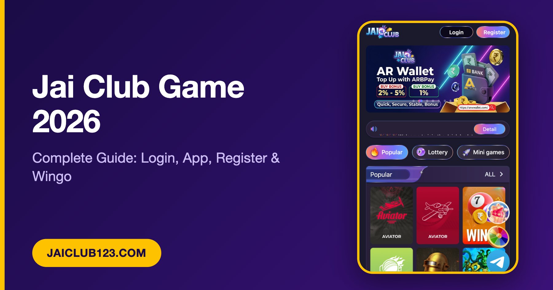 Jai Club Game 2026 complete guide banner